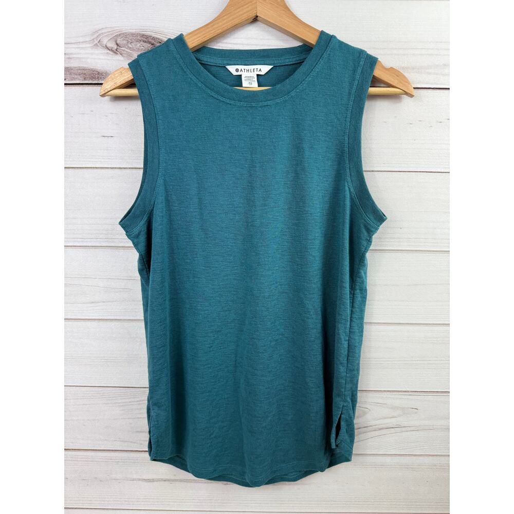 Athleta Teal‎ Sleeveless Activewear Tank Womens Size XS